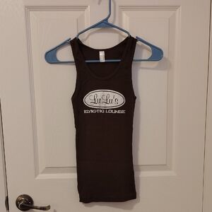 Size Medium American Apparel Classic Girl Graphic Tank In Brown
